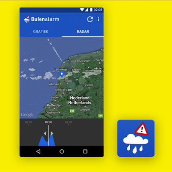Buienalarm regen app