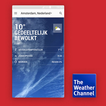 weer apps buitenland weather channel Odido