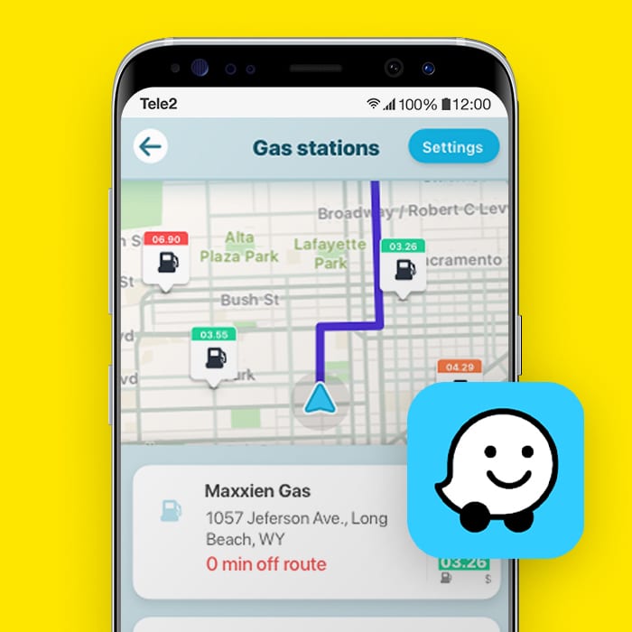 goedkoop tanken app Waze