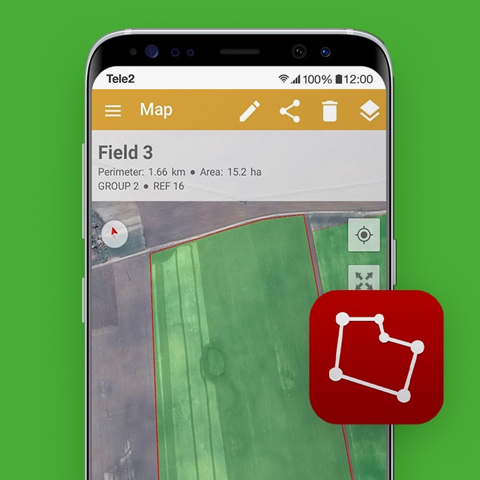 afstand meten app Veld afmeten met GPS