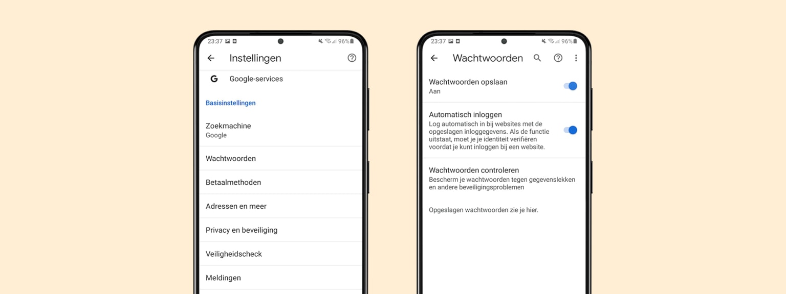 Opgeslagen wachtwoorden in Android terugvinden. Odido Blog