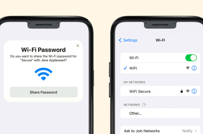 wifiwachtwoord delen