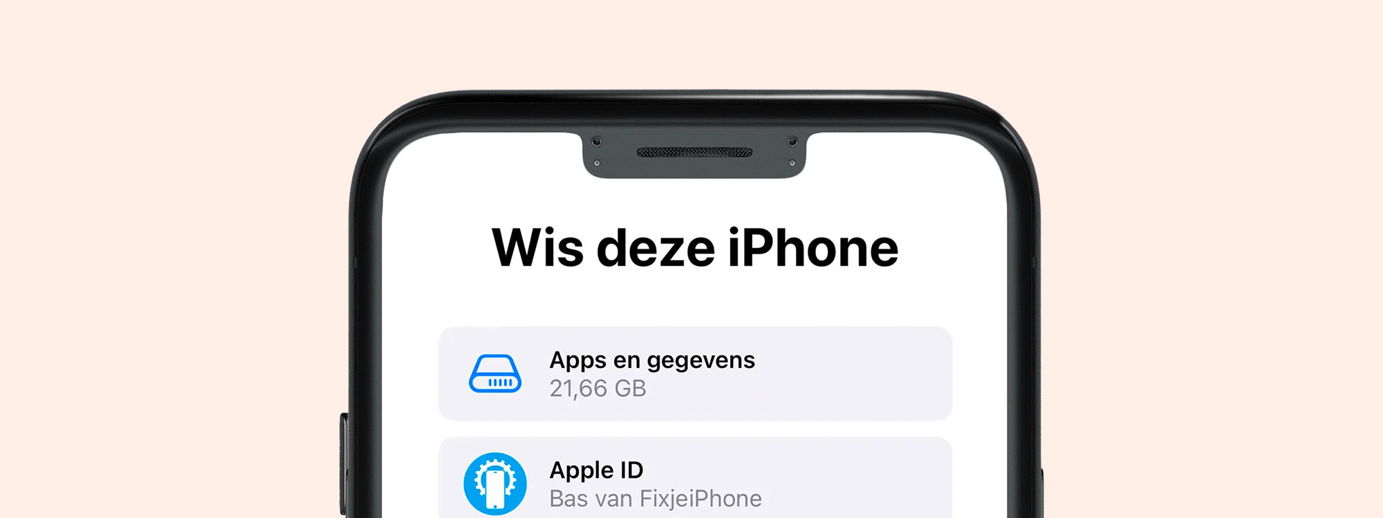 iPhone terug naar fabrieksinstellingen? Zo werkt het. | Odido