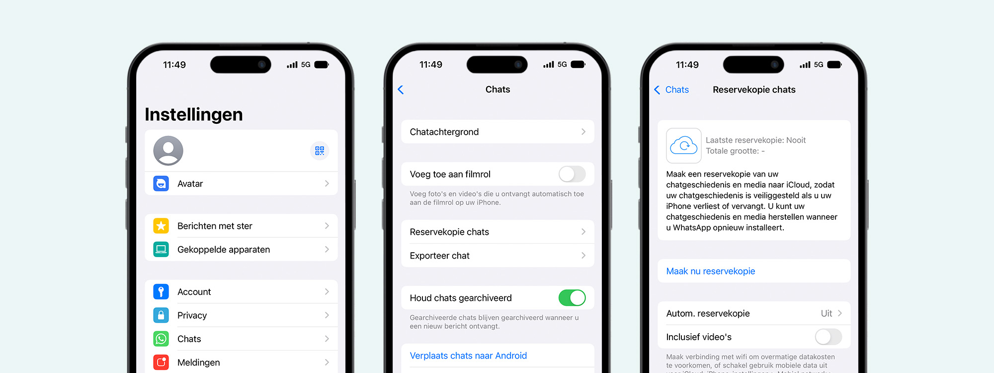 hoe whatsapp overzetten