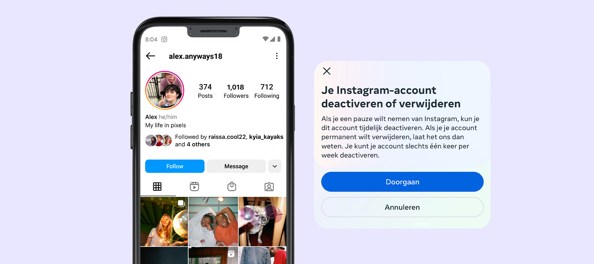 instagram verwijderen