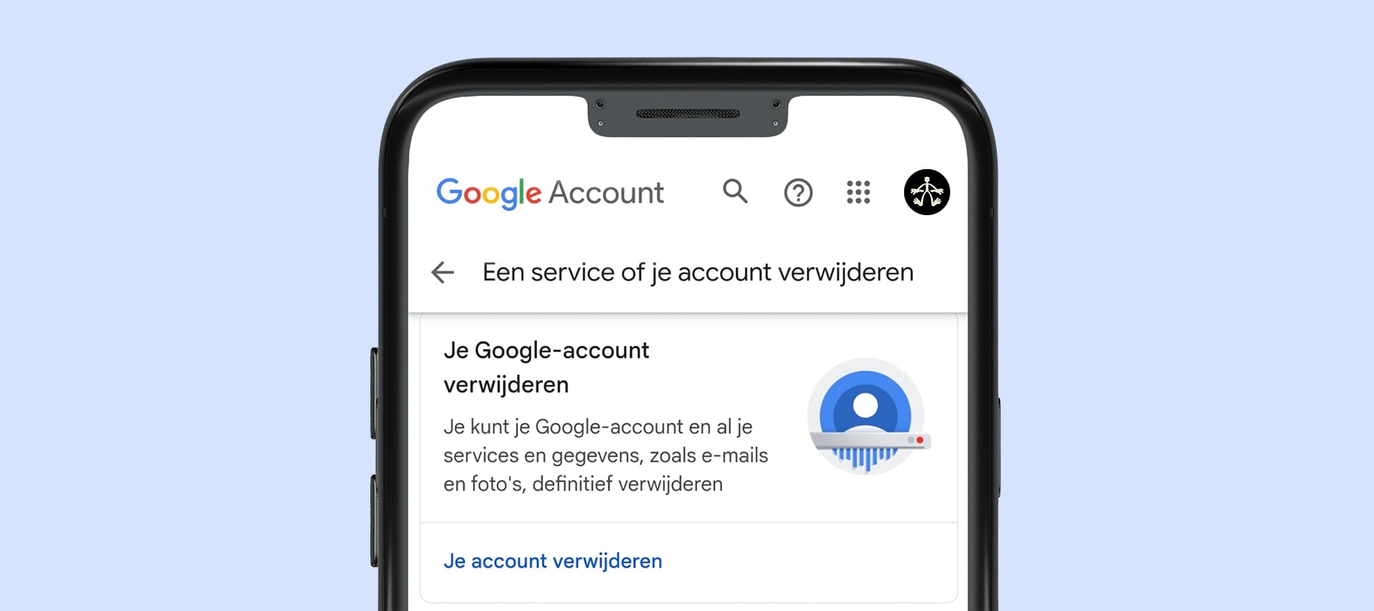 google account verwijderen