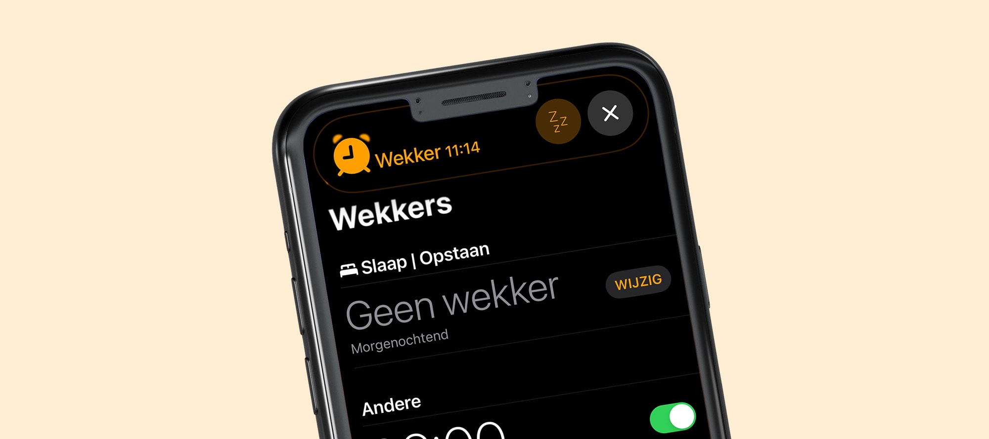 Zo werkt de wekker op je iPhone. | Odido Blog