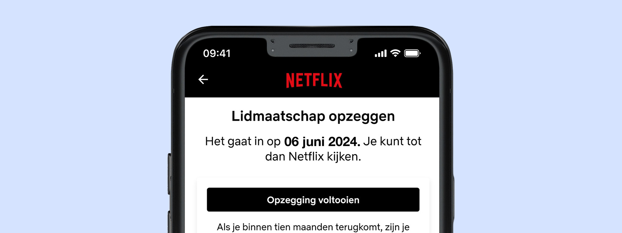 Netflix abonnement opzeggen 2024
